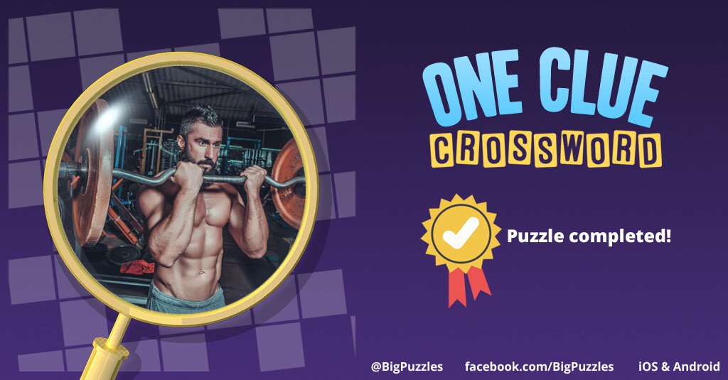 I completed a puzzle in One Clue Crossword. Play now for free!
onecluecrossword.com #OneClueCrossword