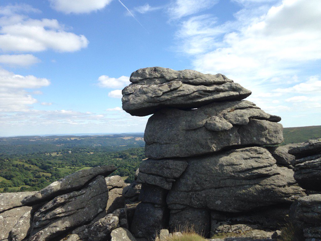 Our day exploring #Dartmoor couldn't have been better! #HoundTor #SandSeaSurf