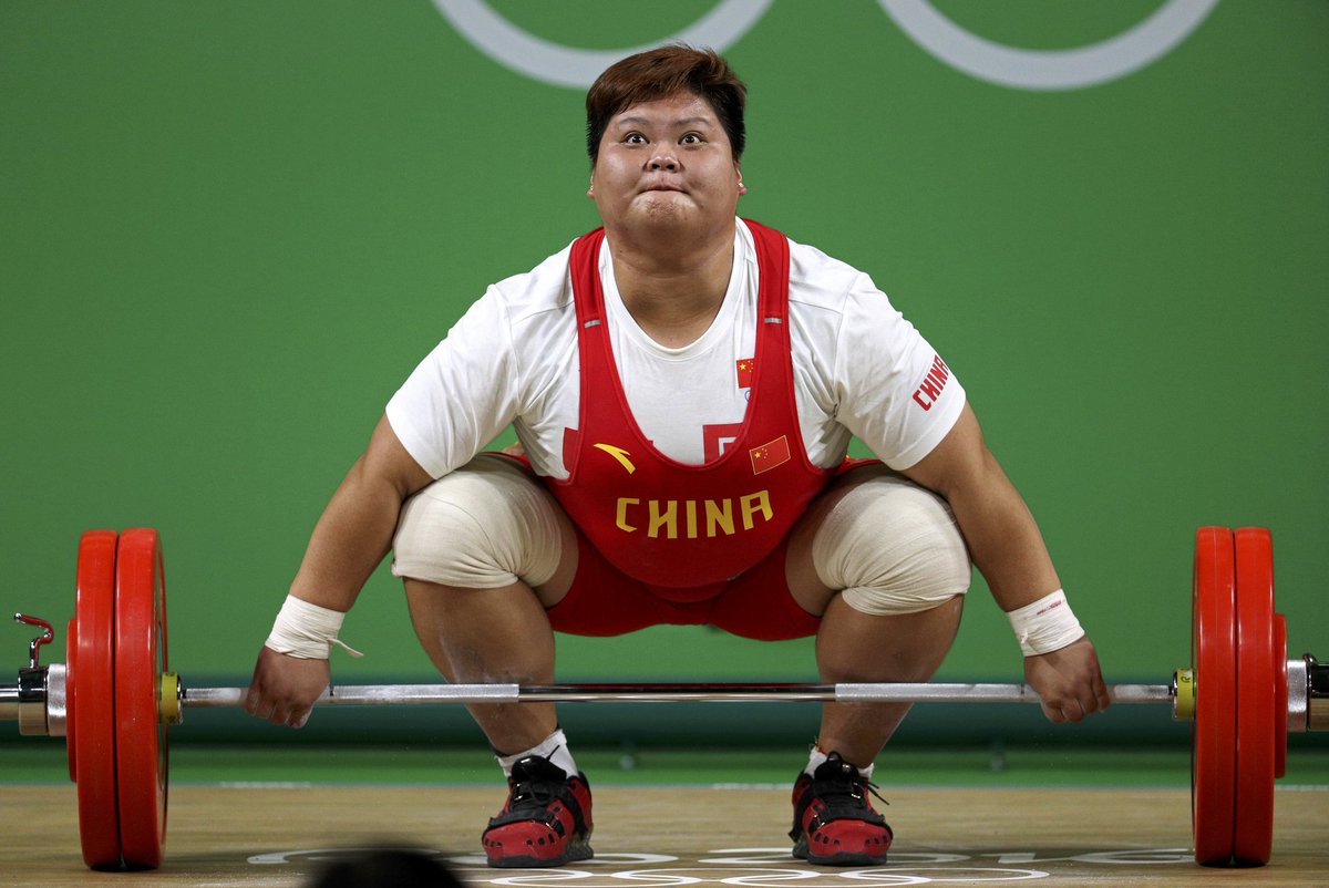 #breaking chinese weightlifter meng suping wins gold in women's +75kg ...