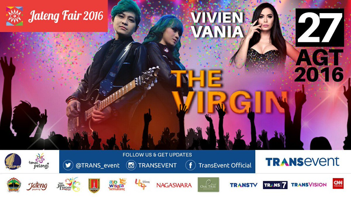Don't miss it! <a href="/v_semarang/">VIRGINITY SEMARANG</a> 27Agt #JatengFair2016 start on 19pm The Virgin <a href="/MitaEnglandMuse/">MitaTheVirgin</a> <a href="/aradrizki/">Dara Rizki</a>