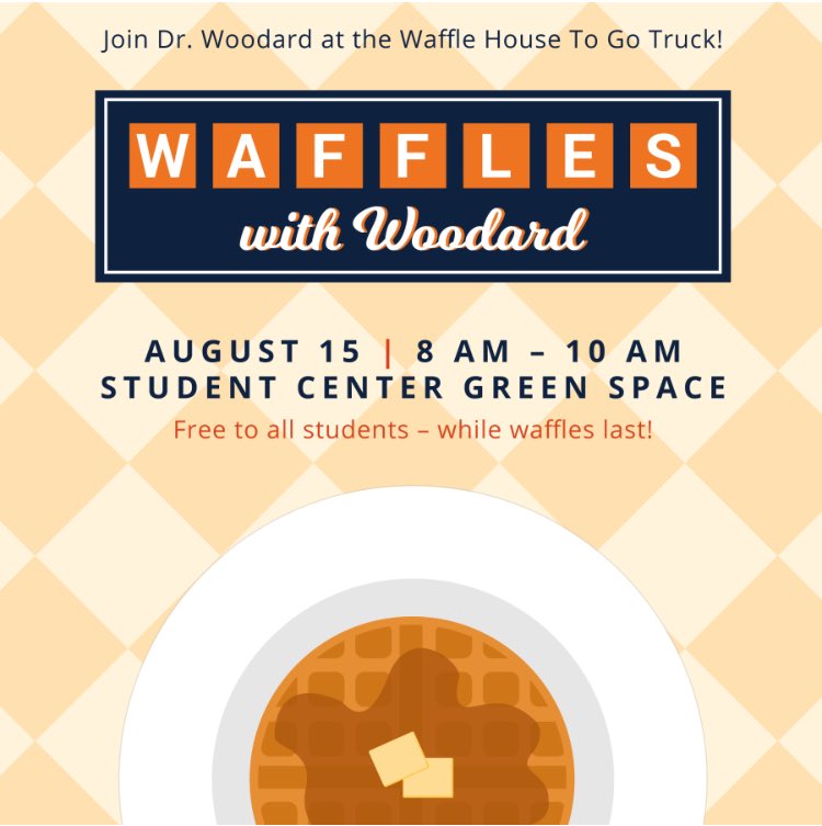 Free waffles? Count me in! See ya tomorrow on the greenspace!