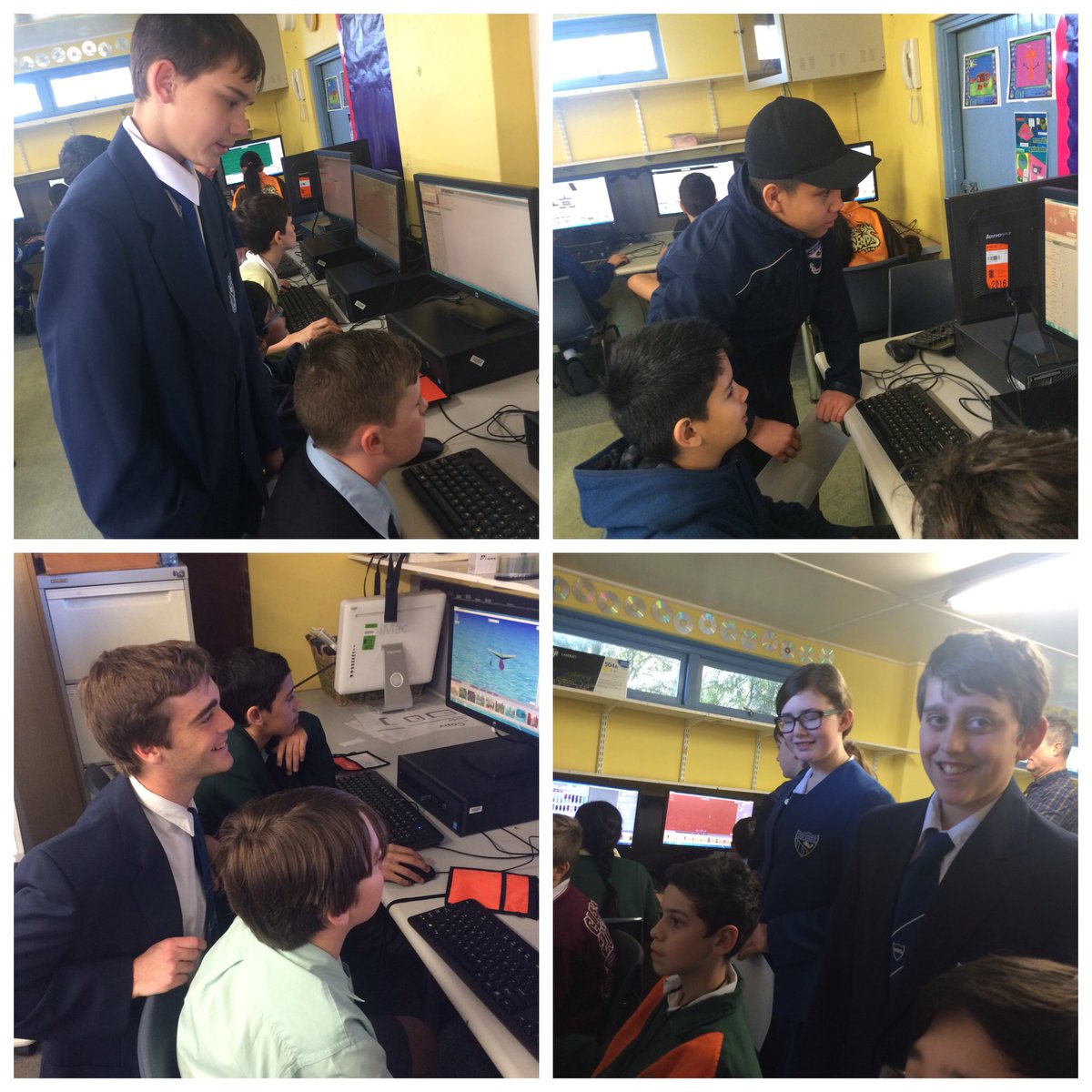 Lilli_Pilli_PS's tweet photo. @Woolooware_HS students running Number Crunchers Coding Competition for primary students. https://t.co/WL8xk5U7PK