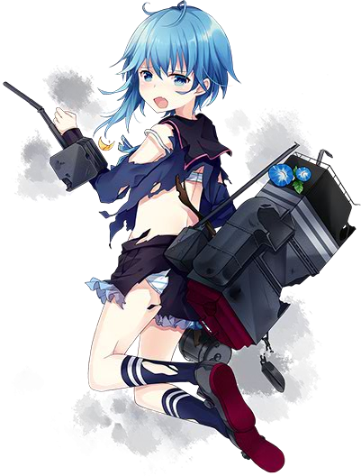 艦これ中破絵bot Pa Twitter 睦月型駆逐艦 その６番艦 水無月だよ 横須賀の近く 浦賀で生まれたんだ 睦月型の姉や妹達と共に 緒戦の戦いに参加したんだ 船団護衛も何度も務めたよ ん 潜水艦 あれはやっかいな相手だよね うん わかるよ T Co
