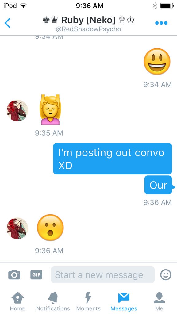 blueshadpyscho's tweet image. How my sis and I talk XD