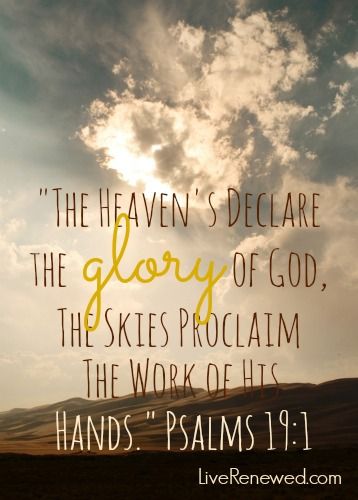 authormdutton's tweet photo. #Psalms 19:1 The evidence of his #love is all around us. https://t.co/Q5t4T5jnK9