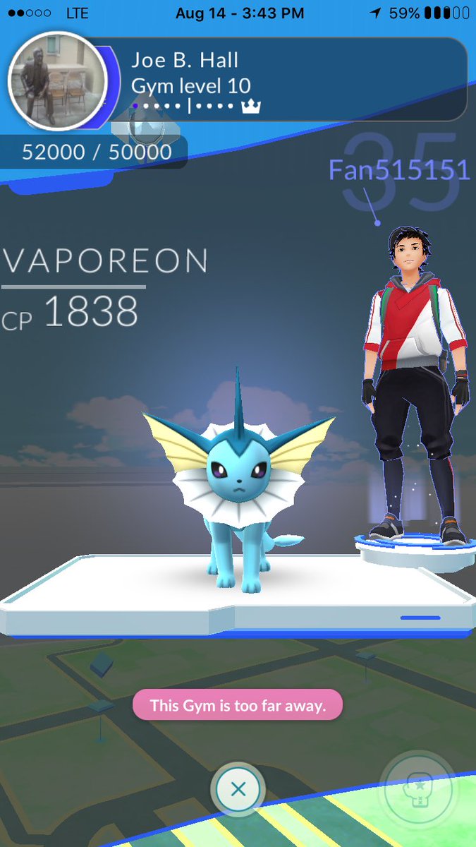 TeamMysticKY's tweet photo. Big s/o to which ever mystic members own this lvl 10 gym.... The weakest member is an 1838 Vaporeon. https://t.co/4Wi7VFf0Bt