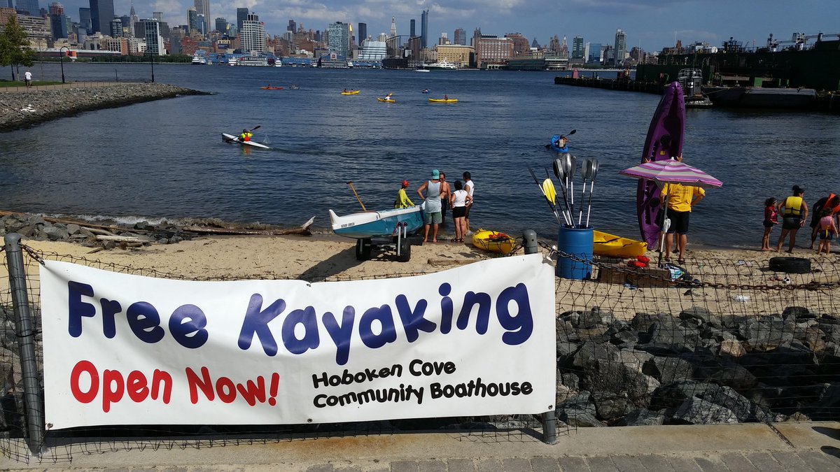 barryjgrossman's tweet photo. #Hoboken #FreeKayaking #HobokenCove https://t.co/iPt0HX3ynb