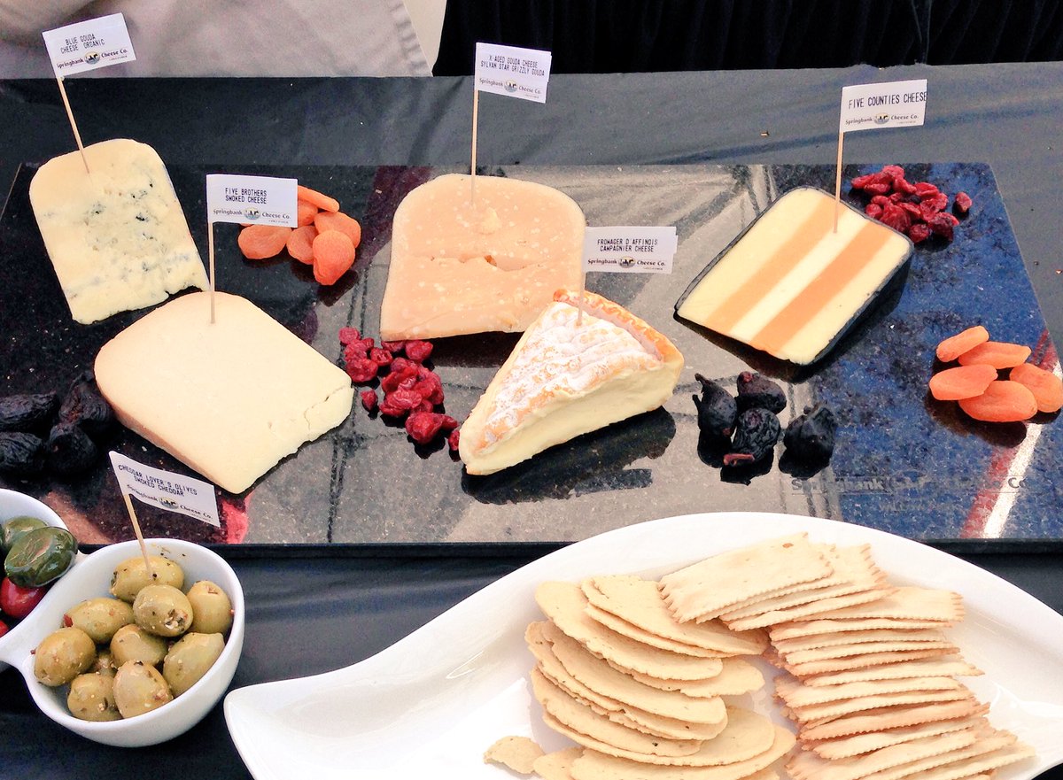 CulinaireMag's tweet photo. It was a full house for #springbankcheese on the demo stage @tasteofcalgary today -look what everyone got to sample! https://t.co/dx4r4wd2EZ