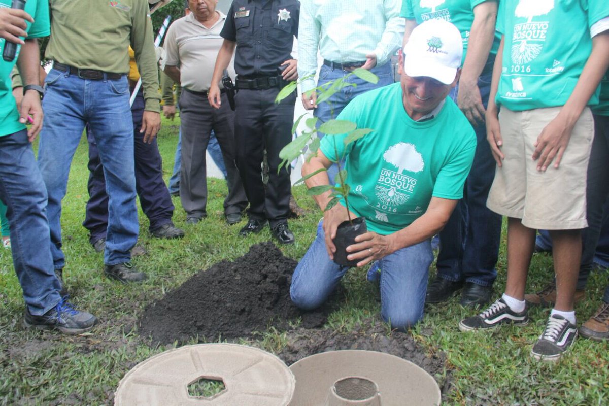 Reforestamos el parque Ecológico con el programa #UnNuevoBosque 
500 arbolitos plantados en la extensa área verde.