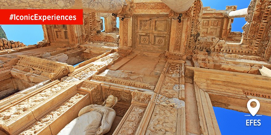 GoTurkiye's tweet photo. Admire the beauty. The majesty. The mystery and the history of Ephesus. #IconicExperiences https://t.co/HBJGfZJlBi