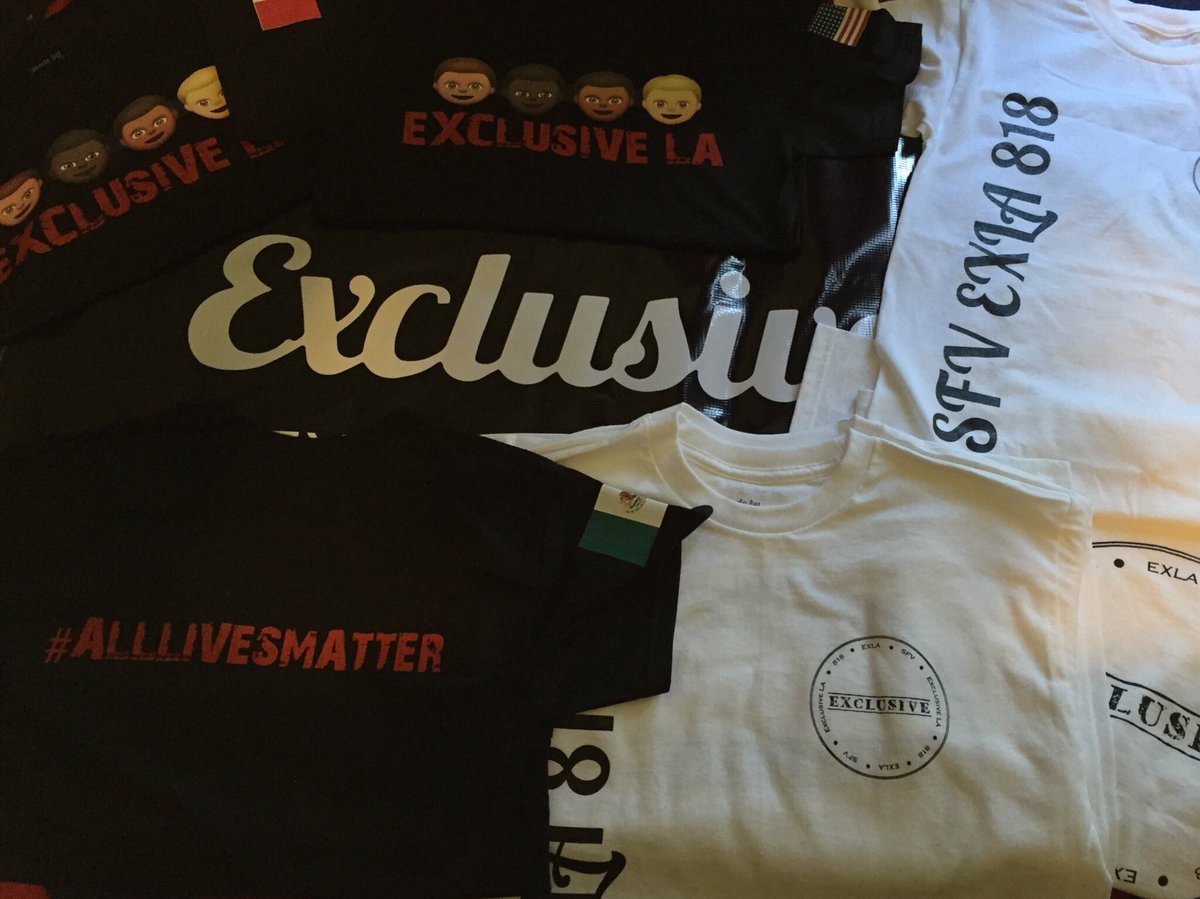 exclusivela818's tweet photo. 8 1 8™ 
All Lives Matter 
ExclusiveLA™ 
👕👕👕👕👕👕
DM to purchase yours today 💰 https://t.co/MsVAKuW4rX