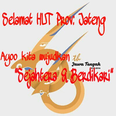 Selamat Ulang Tahun Jawa Tengah ke 66 Th <a href="/ganjarpranowo/">Ganjar Pranowo</a> <a href="/IrwantoArief1/">Arief Irwanto</a> <a href="/humasjateng/">Humas Jateng</a> <a href="/HeruSudjatmoko2/">Heru Sudjatmoko</a> <a href="/sripuryono/">sripuryono KS</a>