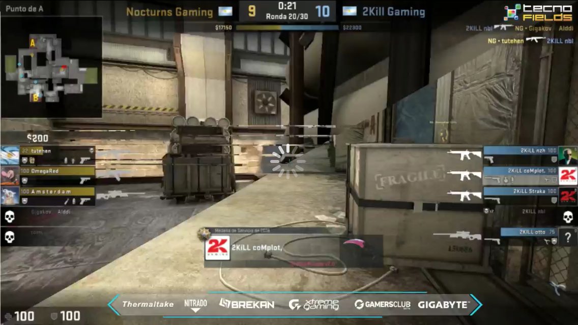 Brekanet's tweet photo. #CSGO | #GTL ¡LA FINAL!
¡LO DA VUELTA #NOCTURNSGAMING! Se durmió #2KillGaming y ahora están 11-10. https://t.co/3X02TI2pgQ