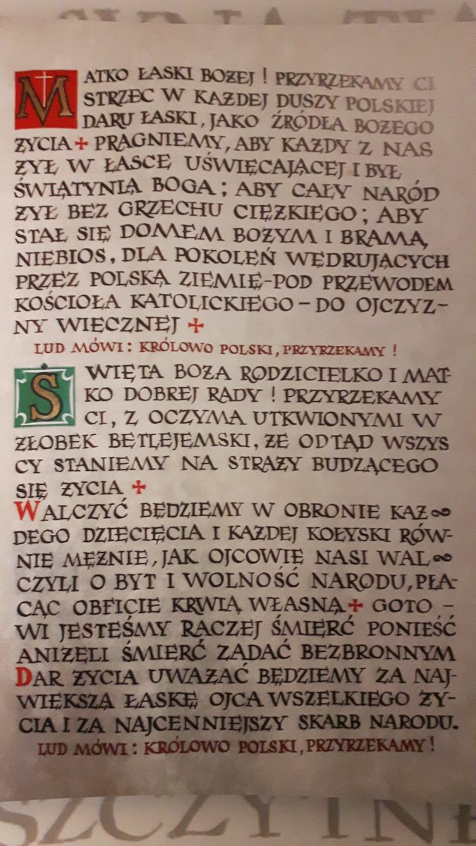 kensbok's tweet photo. Śluby Jasnogórskie Prymasa Wyszyńskiego z 1956 r. Prorocze i nadal aktualne! https://t.co/7NKHKvMQte