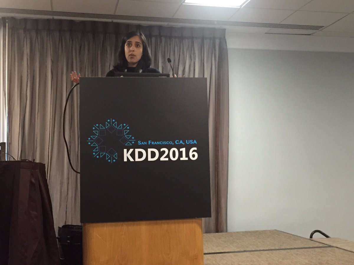 IDEA_KDD's tweet photo. Saleema Amershi of @MSFTResearch giving @IDEA_KDD keynote on #BetterMachineLearning using data https://t.co/FCzKsv8H4A