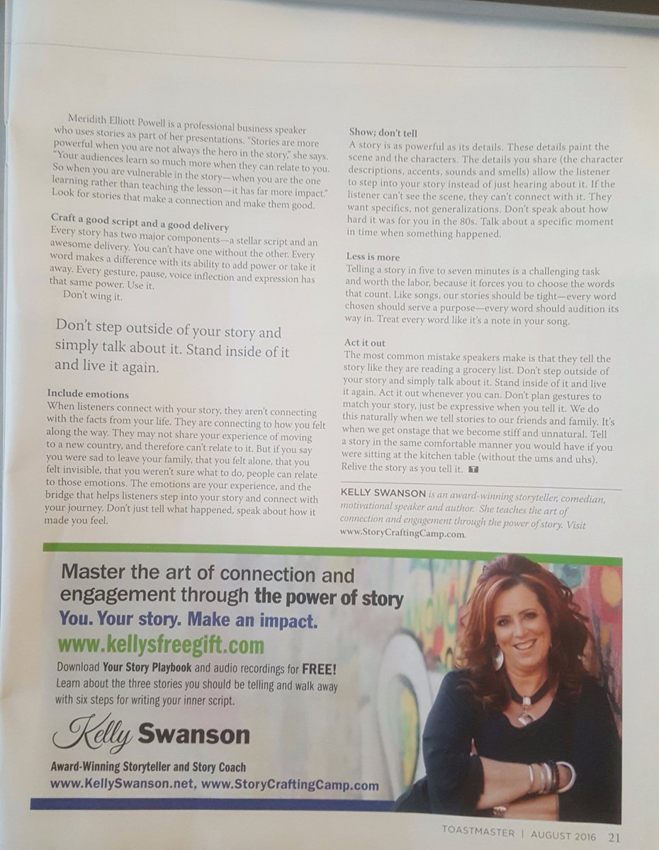 cvbshan's tweet photo. #ENG300 very interesting feature in Toastmaster, The Magazine for Communicators and Leaders. @DrCoffae https://t.co/eEvWzLE4qs
