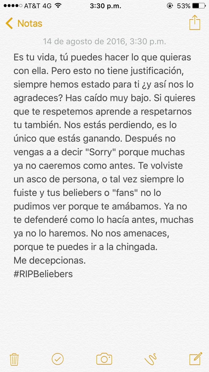 #RIPBeliebers