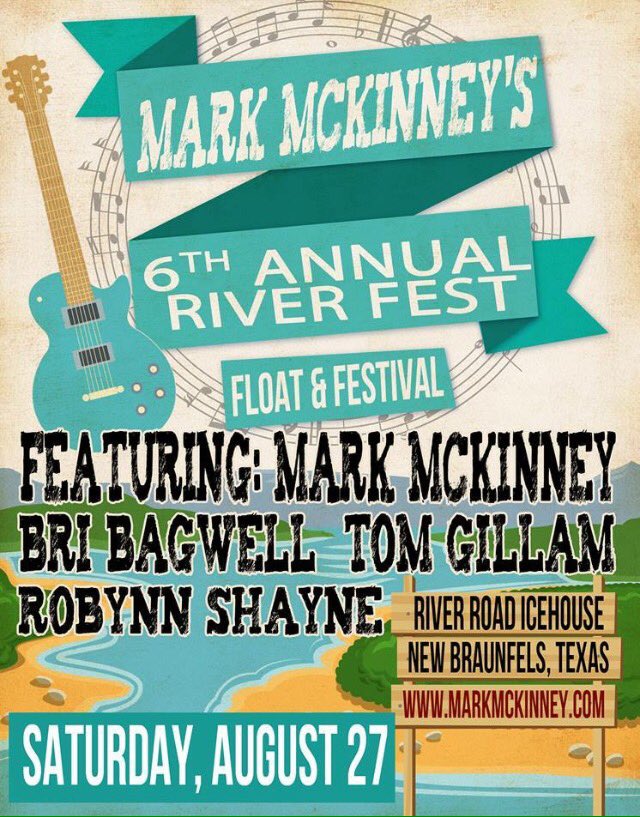 RobynnShayne's tweet image. Come float with us, @mark_mckinney @BriBagwell and @TomGillam at @RiverRdIceHouse August 27th! #riverfloat #summer