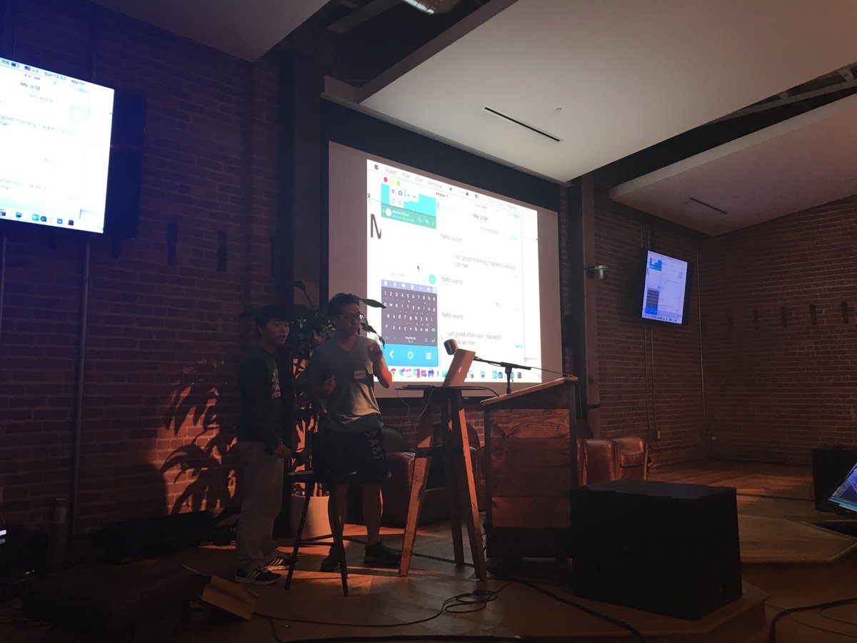 RaevaKumar's tweet photo. Next-level messaging: Talk, don't type, with Talking WhatsApp which uses @amazon's Alexa API. #OSHack https://t.co/cghrlBsPBg