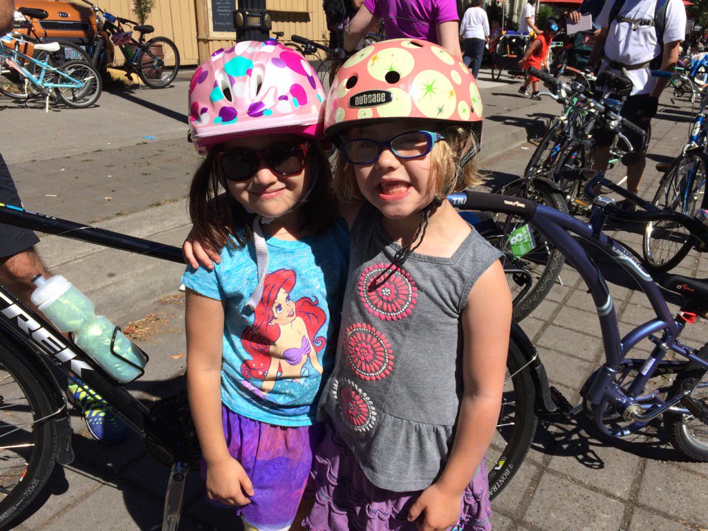 ProvHealth's tweet photo. Thinking about trying #BridgePedal next year? First time riders/best friends Ivy &amp; Charlotte (age 5) say go for it! https://t.co/Ft6otboNFU