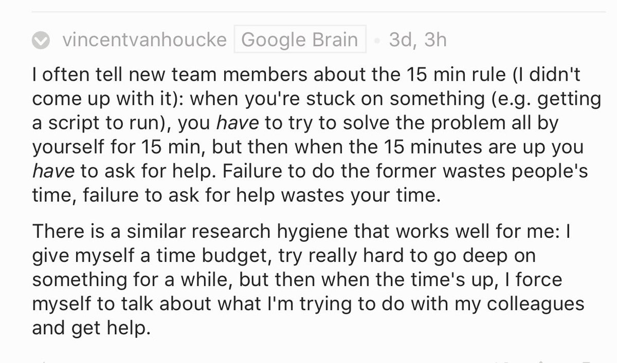 math_rachel's tweet image. 15 min rule: when stuck, you HAVE to try on your own for 15 min; after 15 min, you HAVE to ask for help.- Brain AMA