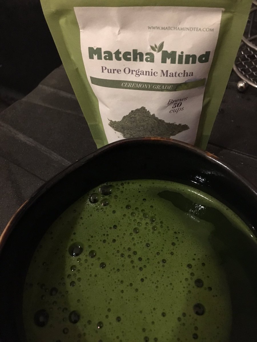 MagdaBrewin's tweet photo. Back to #matcha @MatchaMindTea 😆😆😆 https://t.co/W9o6poDqYI