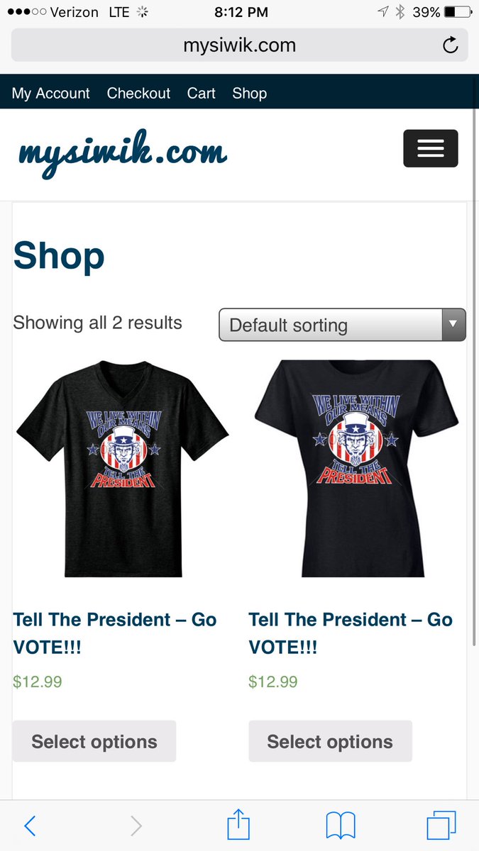MySiwik's tweet photo. Sale ends next Sunday. Tell The President Tee Shirt. Men and Woman's!! 12.99 https://t.co/PZc3etU6Sk #Election2016 https://t.co/KvGOWt6yE5