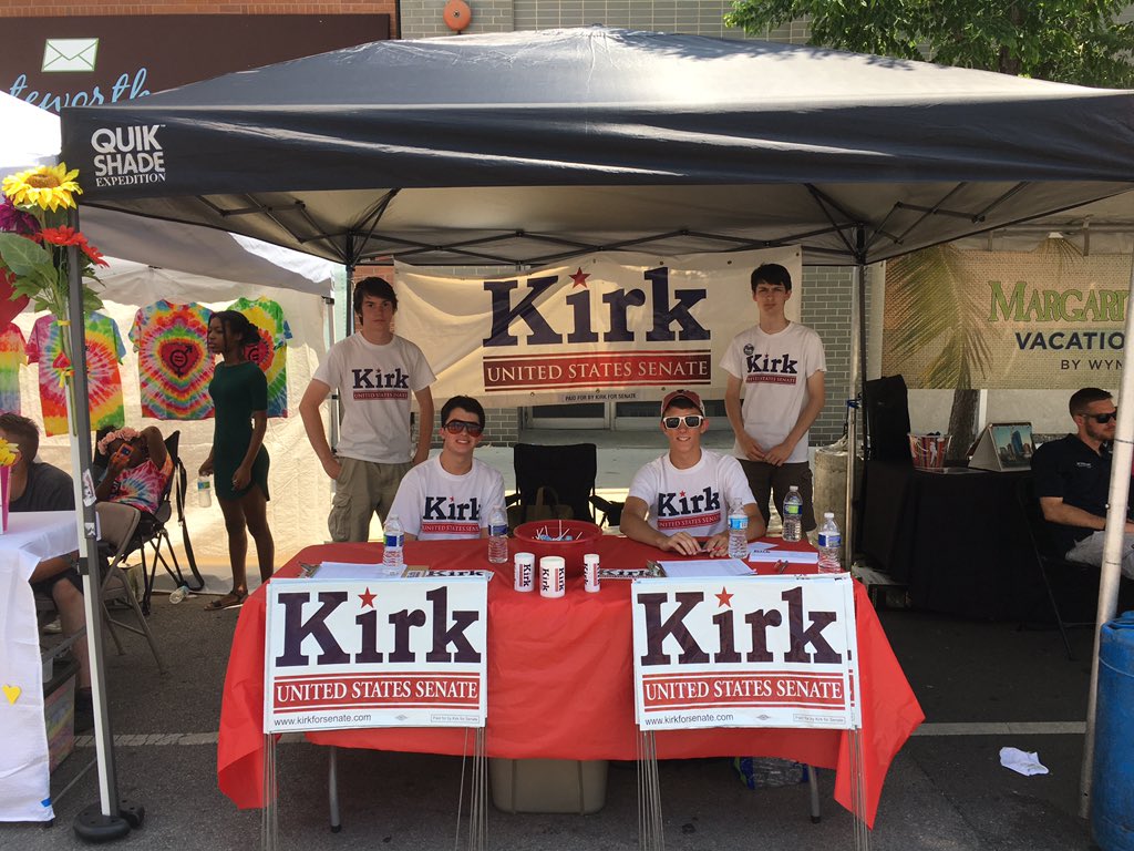 LarryAlcaraz's tweet photo. Really great reception from voters at #MKTDays2016 over the weekend #ilsen #CommitToKirk https://t.co/QBkzF4HrnY