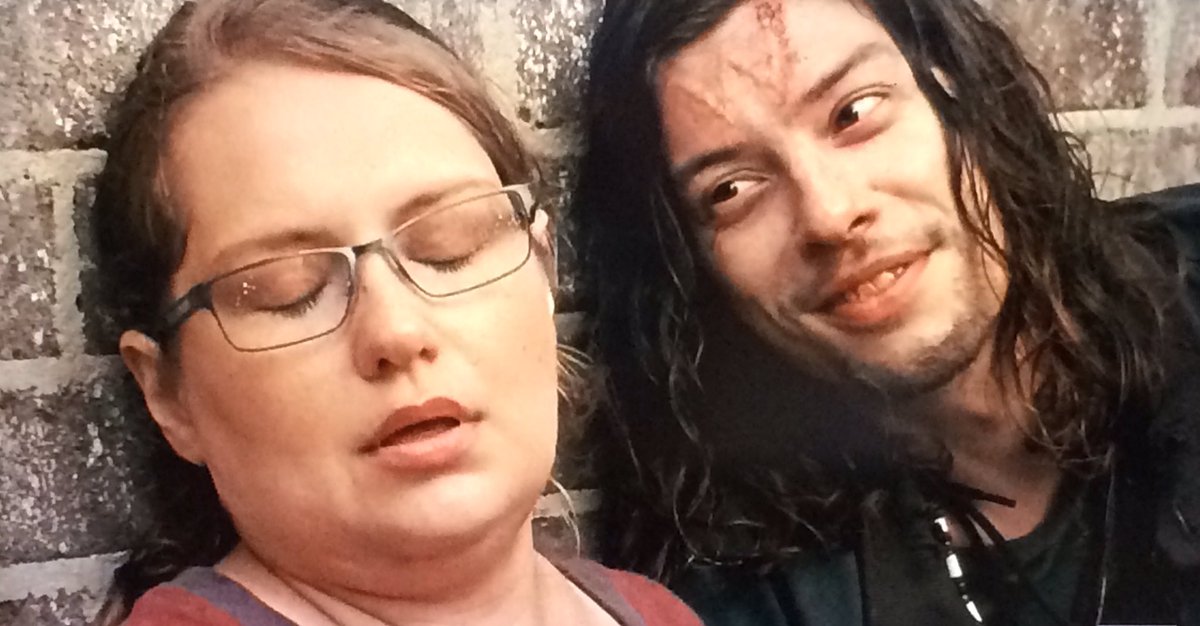 aka_tahto's tweet photo. Absolutely LOVE how he ends up saving her.❤️ #TWD #TheWalkingDeadMarathon 
#TWDNoWayOut https://t.co/N8Zkh3xoDY