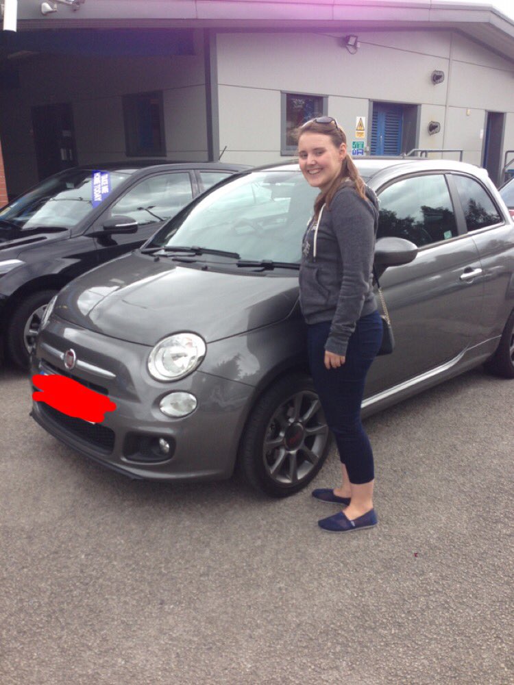 FrancescaW95's tweet photo. Got my new car today from @motorpoint - meet Franco the Fiat ๐๐ผ#MPBurnley #hellonewcar #firstevercar https://t.co/VZm78d3wLK