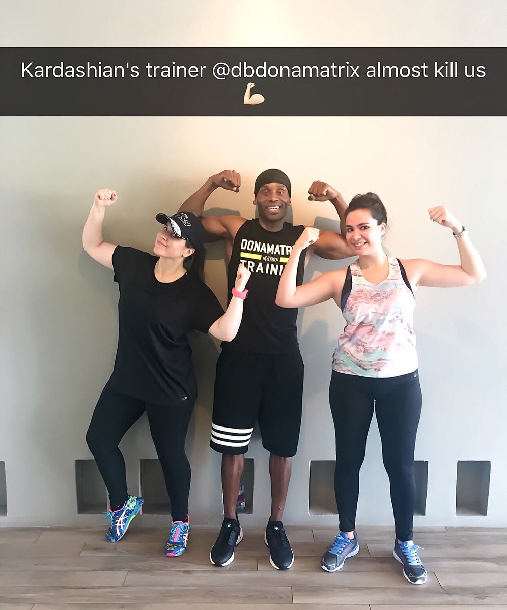 aglobalshow's tweet photo. Kardashians trainer #donbrooks almost kill us today @KimKardashian @kourtneykardash @khloekardashian #kardahians https://t.co/mU93y4wx0K