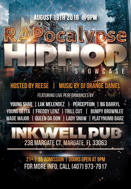 BlackArtistENT's tweet photo. Come out August 19 for the rap event of Da century.
#newera #miamishowcase
#grindlife234 #GrindHard #GrindHarder https://t.co/usNKvFngSO