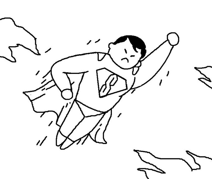 i keep thinking about superman with the s symbol 
