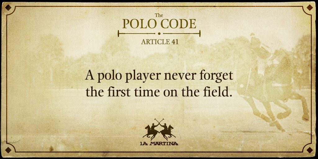 LaMartinaPolo's tweet photo. The first of many! #LaMartina #ThePoloCode https://t.co/TJySJaXQ42