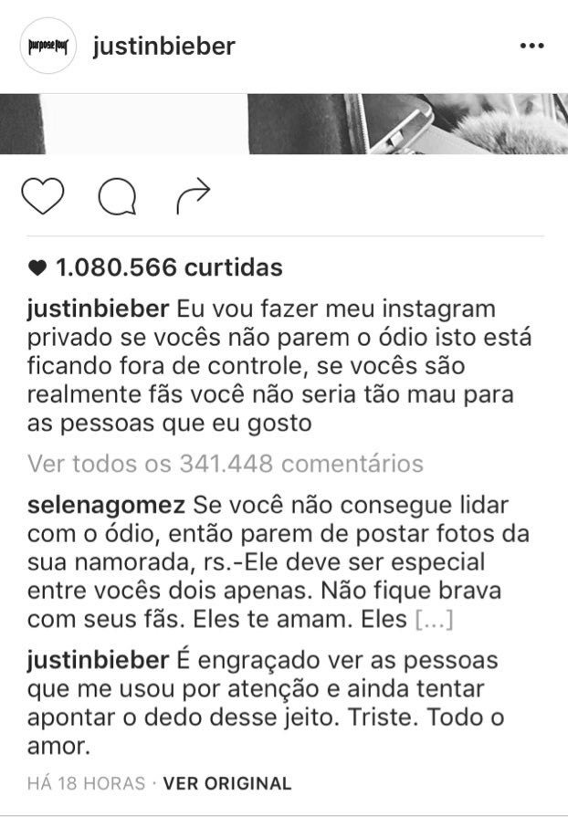 rsiesy's tweet image. sobre esses comentário do Justin#SelenaEndedJustinParty