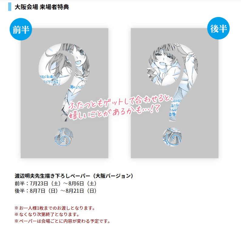 大阪ANNEX】『渡辺明夫 アニメアートワークス展』作品紹介！渡辺明夫