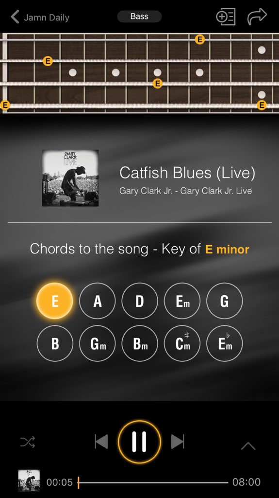 getjamn's tweet photo. @GaryClarkJr is killing it. Jam catfish blues on #jamnplayer #jamndaily #guitarkaroke #ultimateguitar #guitarchords https://t.co/Bym6nKaIZA