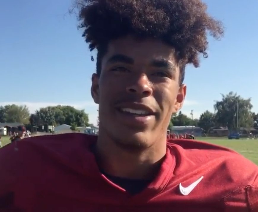 JacobThorpeSR's tweet photo. Freshman WR Dezmon Patmon talks about his quick adjustment to college football https://t.co/AZuyXiLeZf #WSCougars https://t.co/G41qCh9Z6u