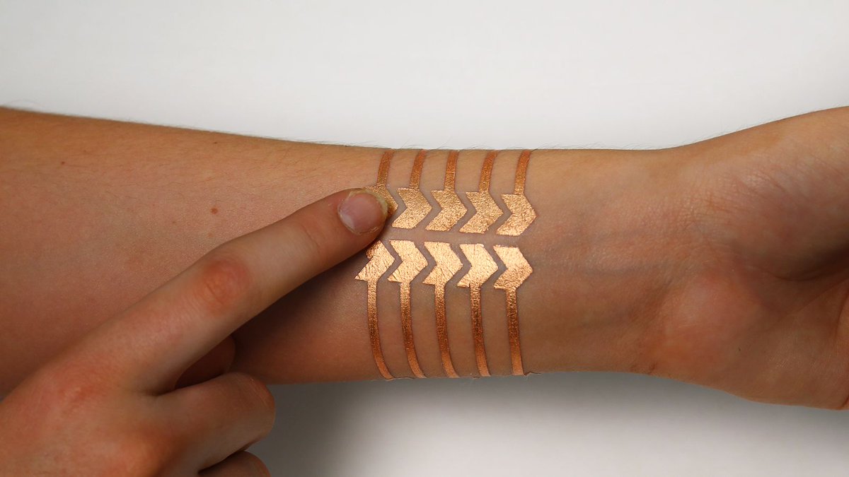neuranne's tweet photo. Love the concept of this cool temporary tattoo that remotely controls your phone: https://t.co/ClhL848RTz @MIT https://t.co/O7fb4TnZV7