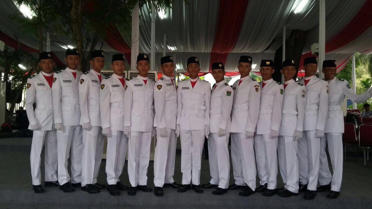 Sesaat lagi program #PaskibrakaKita dalam meriahkan hari kemerdekaan Indonesia ke 71, pkl 08.55 WIB