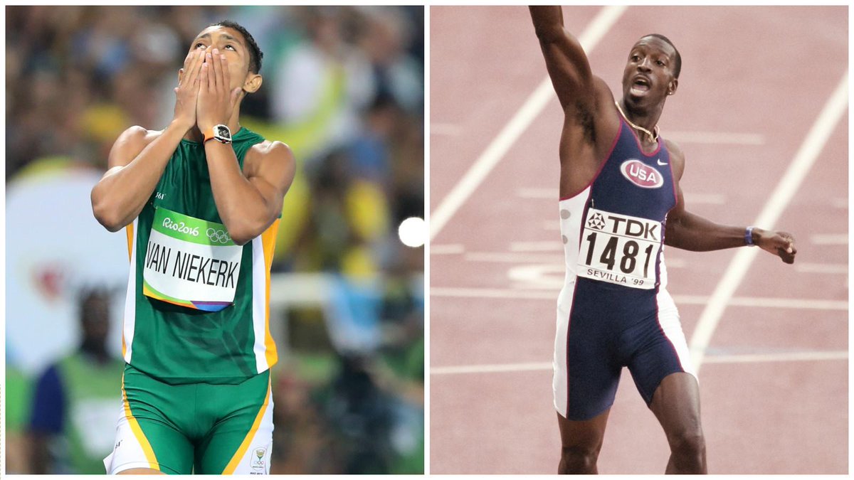 SportsCenter's tweet photo. Michael Johnson's world record of 43.18 stood for 17 years.

Until Wayde van Niekerk smashed it tonight with 43.03. https://t.co/nzDsRDMSMA