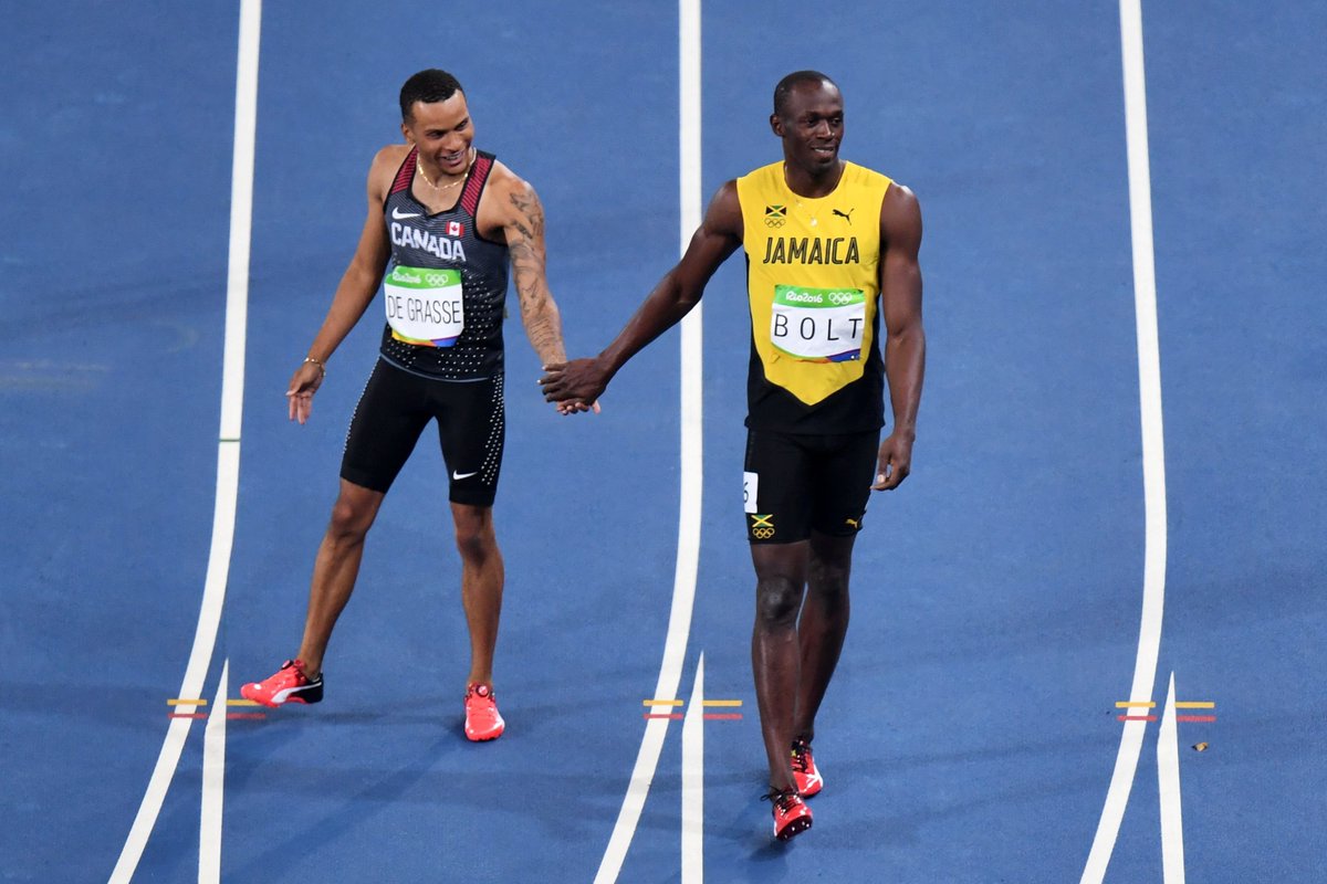 Une amitié poussée jusqu'à l'extrême ? (Vidéo - Usain Bolt et André De Grasse) Cp3RVpKXgAEvZ2N