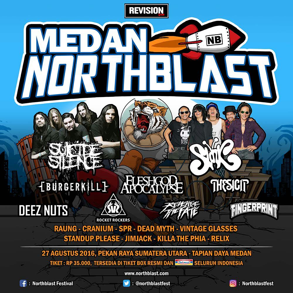 northblastfest's tweet image. Medan #MagnitudeNorthblast
27 Agustus 2016
PRSU Tapian Daya
@suicidesilence @slankdotcom @burgerkill @thesigit