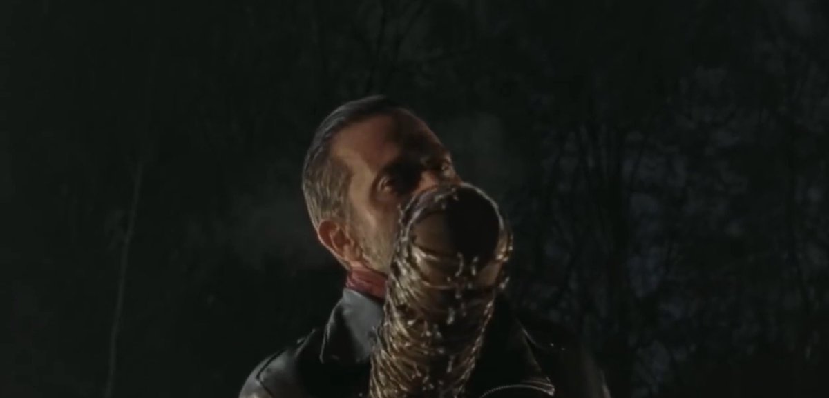 NickTWDFamily's tweet photo. You. Are. It. 
💀👣💀👣💀👣
#TheWalkingDead #Negan #LucilleBat #TWDMarathon #TWDFamily #RickGrimes #WalkingDead #TWD https://t.co/Y7r5pT6olq