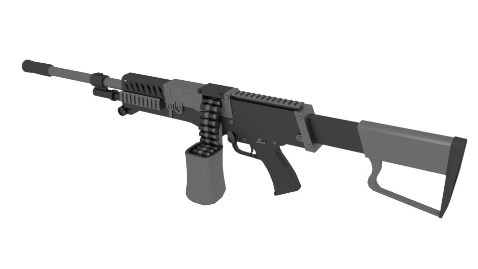 JI__Games's tweet photo. Light machine gun completed! Next up: Sub machine gun. https://t.co/w8pEruLrKg