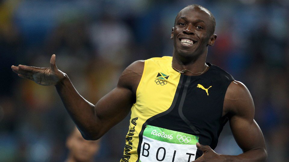 usainbolt's tweet image. Thanks for all the support my peeps #blessed #TeamBolt #TeamJamaica #Rio2016