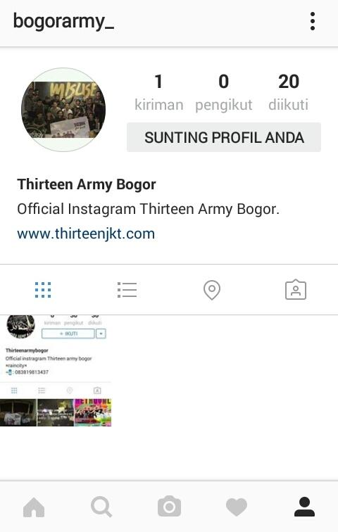 Ini ig army bogor yg baru, ig yg lama ke blokir. Yuk follow ulang ig kami. <a href="/THIRTEENjkt/">AKSI</a> <a href="/ThirteenArmy/">Thirteen Army</a>