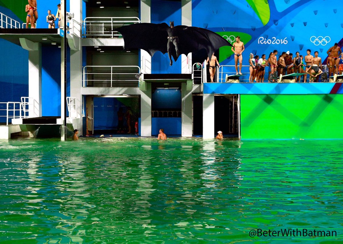 ReidParker_'s tweet photo. Olympic Diving
#betterwithbatman #Rio2016 https://t.co/WNMHX5yjCi