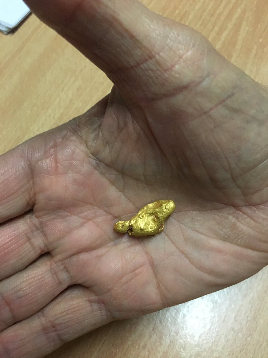 hargreavesgt's tweet photo. My mate Terry found this yesterday 20cm down couple km out of Wedderburn #halfoz #15g https://t.co/gNMHIOQiYo