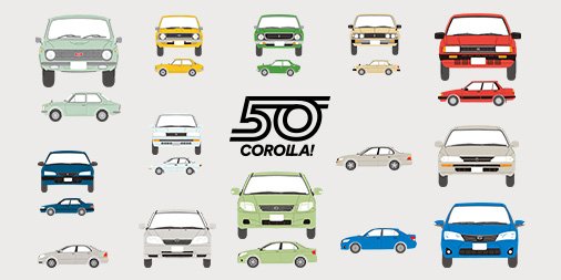 トヨタ自動車株式会社 A Twitter カローラ生誕50年 を記念して 歴代 カローラ のイラスト壁紙を公開中 Pc スマホどちらでもダウンロードできます ぜひご覧ください T Co 7ke9u8gq4j Toyota トヨタ